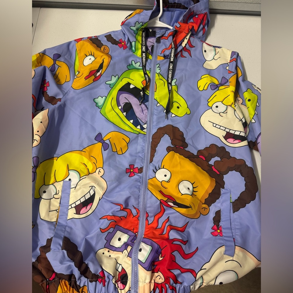 Unique Members Only x Nickelodeon Multicolor Rugrats Jacket Clean Very Nice